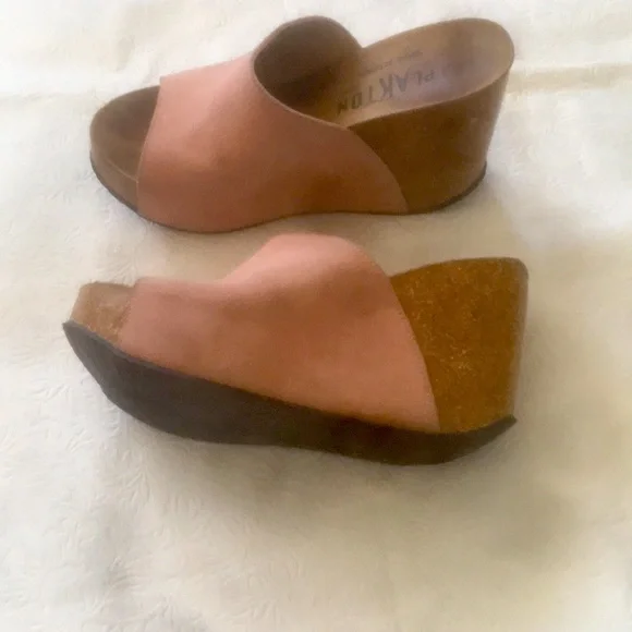 PLAKTON 4” Wedge  Leather Sandal - Picture 6 of 10